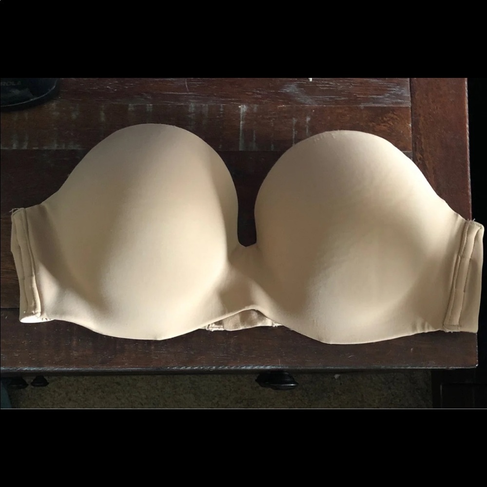 Nude strapless bra